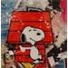 Peinture Snoopy la classe par Nathy | Tableau Pop Art Mixte icones Pop animaux