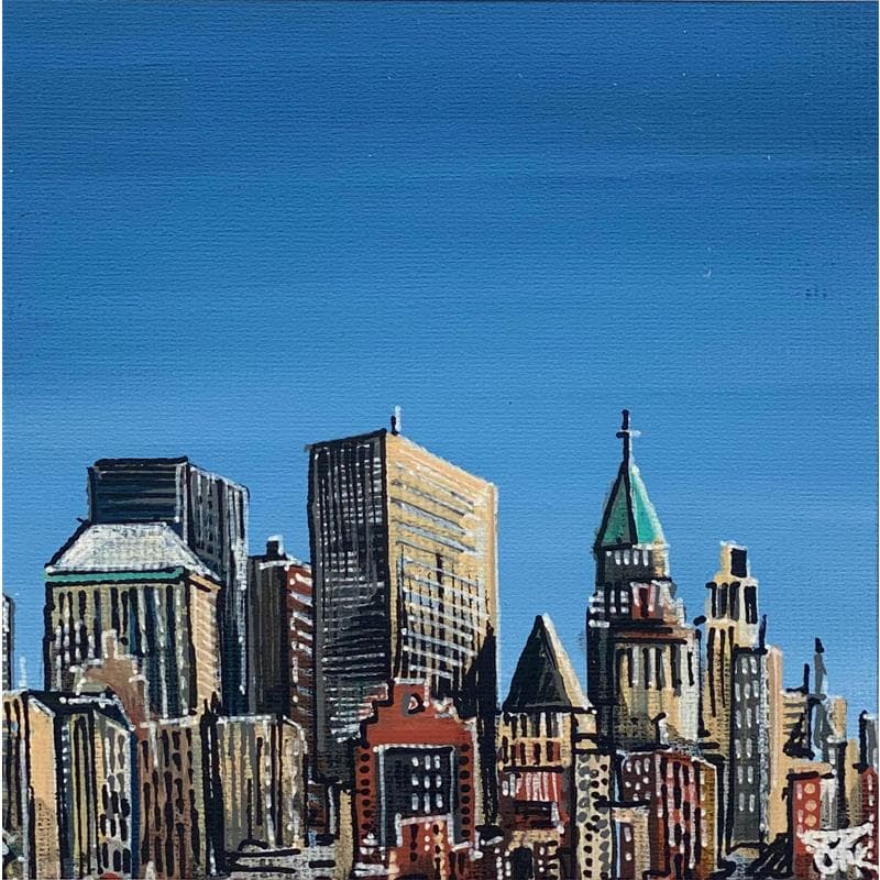 Painting Extrait de Manhattan by Touras Sophie-Kim  | Painting Figurative Landscapes, Life style, Urban