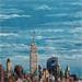 Gemälde L'Empire State Building von Touras Sophie-Kim  | Gemälde Figurativ Landschaften Urban Alltagsszenen