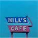 Peinture Hill's cafe par Al Freno | Tableau Figuratif Huile
