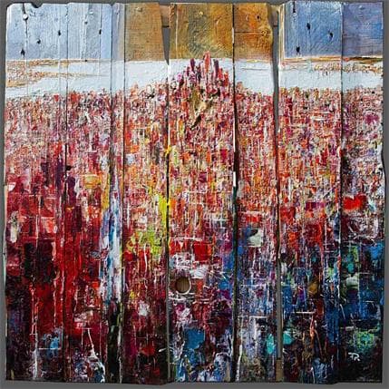Painting New York by Reymond Pierre | Painting Pop art Mixed Landscapes, Urban