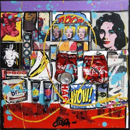 Painting Wow by Costa Sophie | Painting Pop art Mixed Pop icons