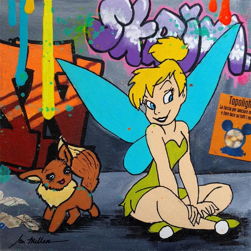 Painting Fairy by Miller Jen  | Painting Street art Pop icons