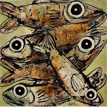 Painting Poissons by Maury Hervé | Painting Figurative Animals