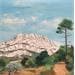 Painting Sentier vers la Sainte Victoire by Blandin Magali | Painting Figurative Landscapes Oil