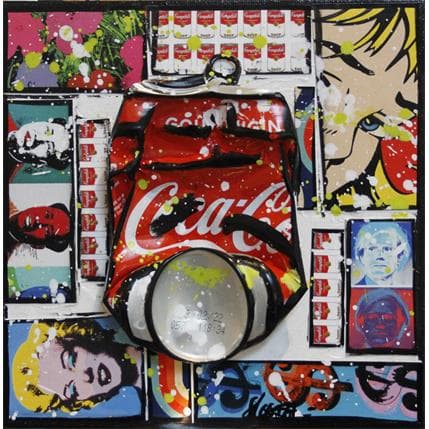 Painting Pop coke by Costa Sophie | Painting Pop art Mixed Pop icons