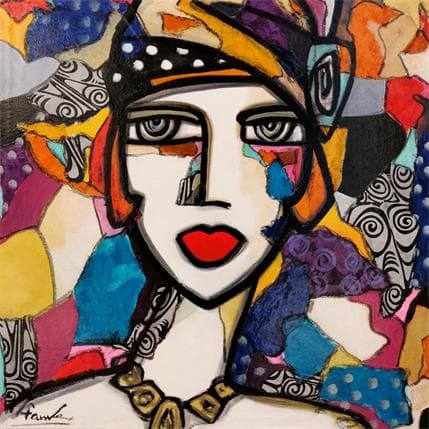 Painting Love by Fauve | Painting Figurative Mixed Portrait