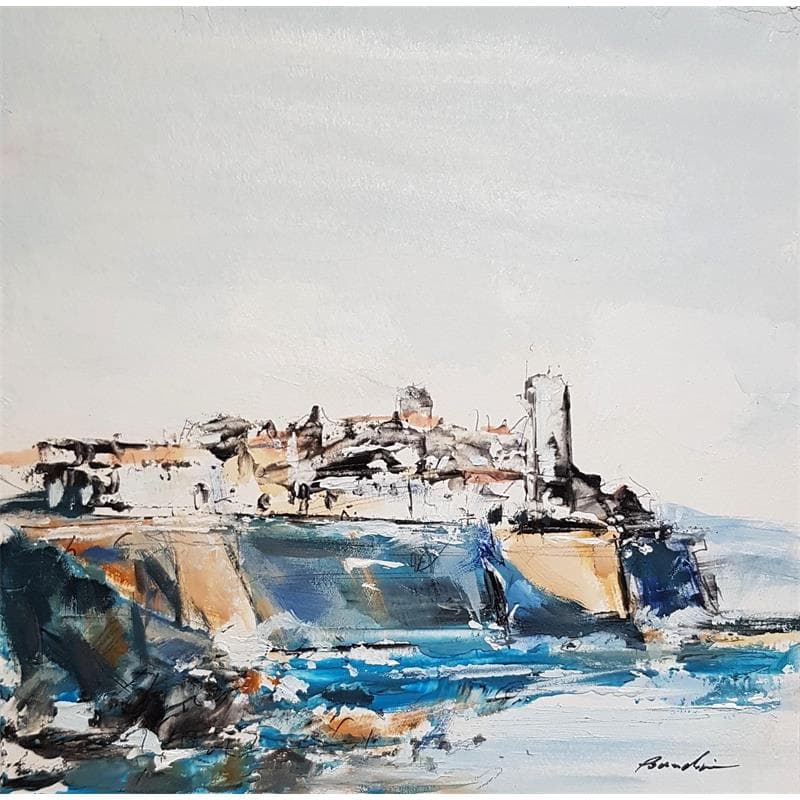 Painting Antibes by Poumelin Richard | Painting Figurative Oil Marine, Pop icons