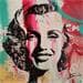 Gemälde Happy Eyes von Mestres Sergi | Gemälde Pop-Art Pop-Ikonen Graffiti