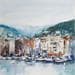 Gemälde Nice le port von Poumelin Richard | Gemälde Figurativ Marine Öl