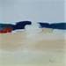 Painting Azur 3 by Hirson Sandrine  | Painting Abstract Minimalist Oil
