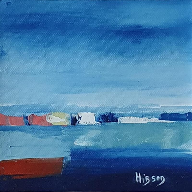 Painting Rencontre by Hirson Sandrine  | Painting Abstract Minimalist Oil