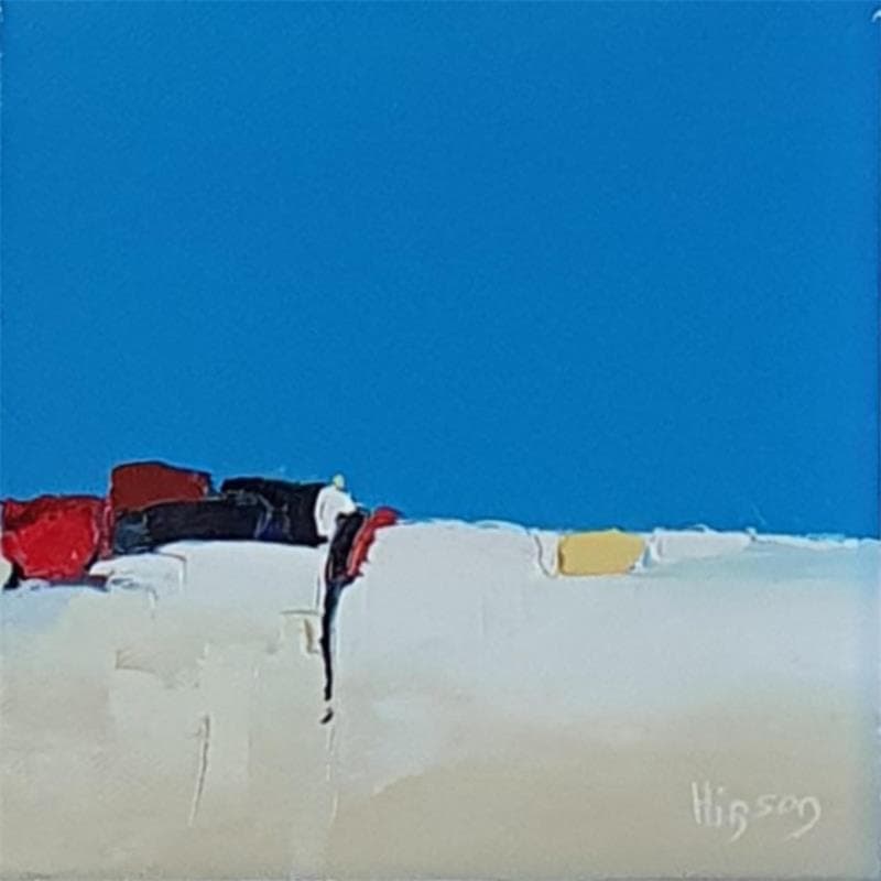 Painting Reverie 2 by Hirson Sandrine  | Painting Abstract Minimalist Oil