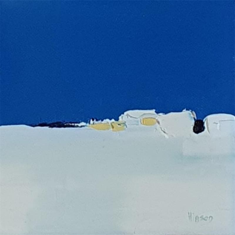 Painting Reverie 3 by Hirson Sandrine  | Painting Abstract Minimalist Oil