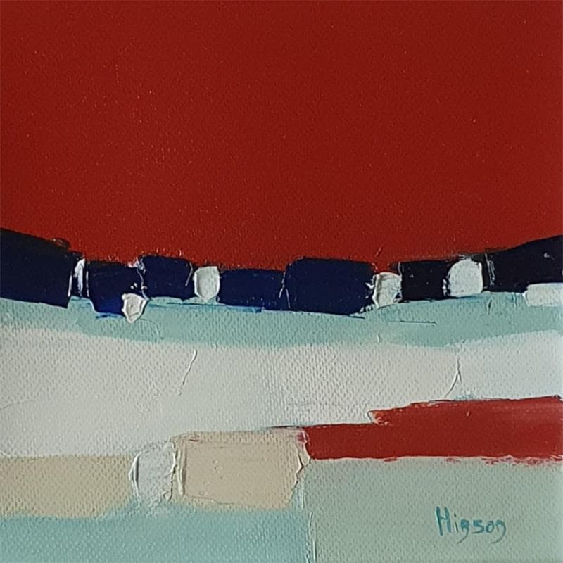 Painting Voyage 2 by Hirson Sandrine  | Painting Abstract Minimalist Oil