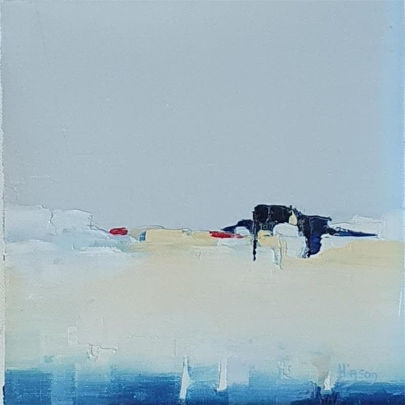 Painting Un matin 4 by Hirson Sandrine  | Painting Abstract Minimalist Oil