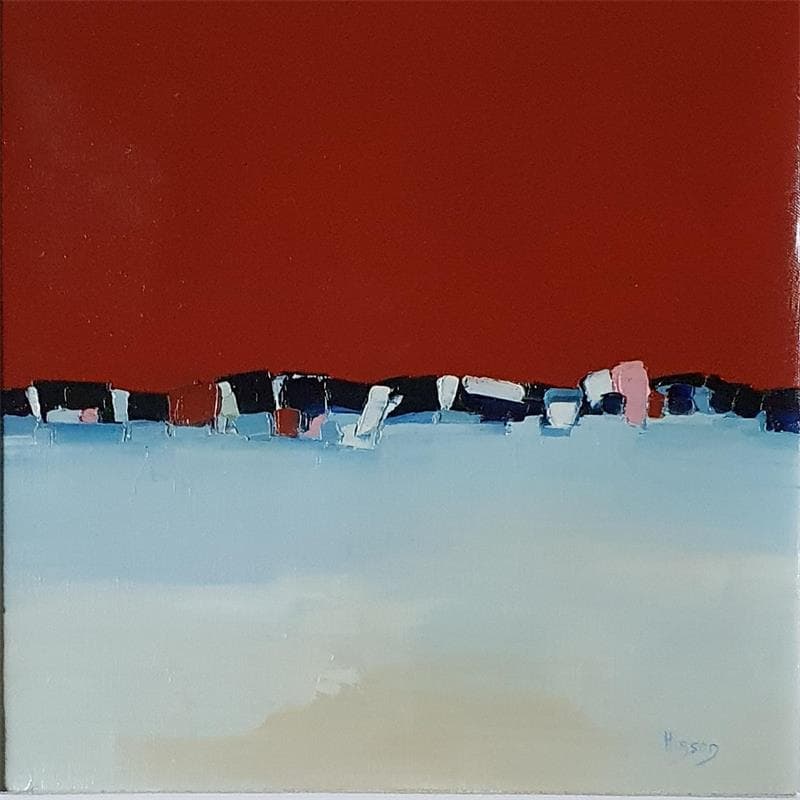 Painting Les jours heureux 4 by Hirson Sandrine  | Painting Abstract Minimalist