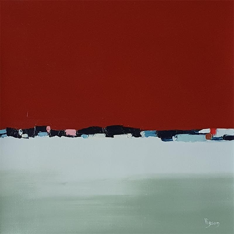 Painting Les jours heureux 5 by Hirson Sandrine  | Painting Abstract Minimalist Oil
