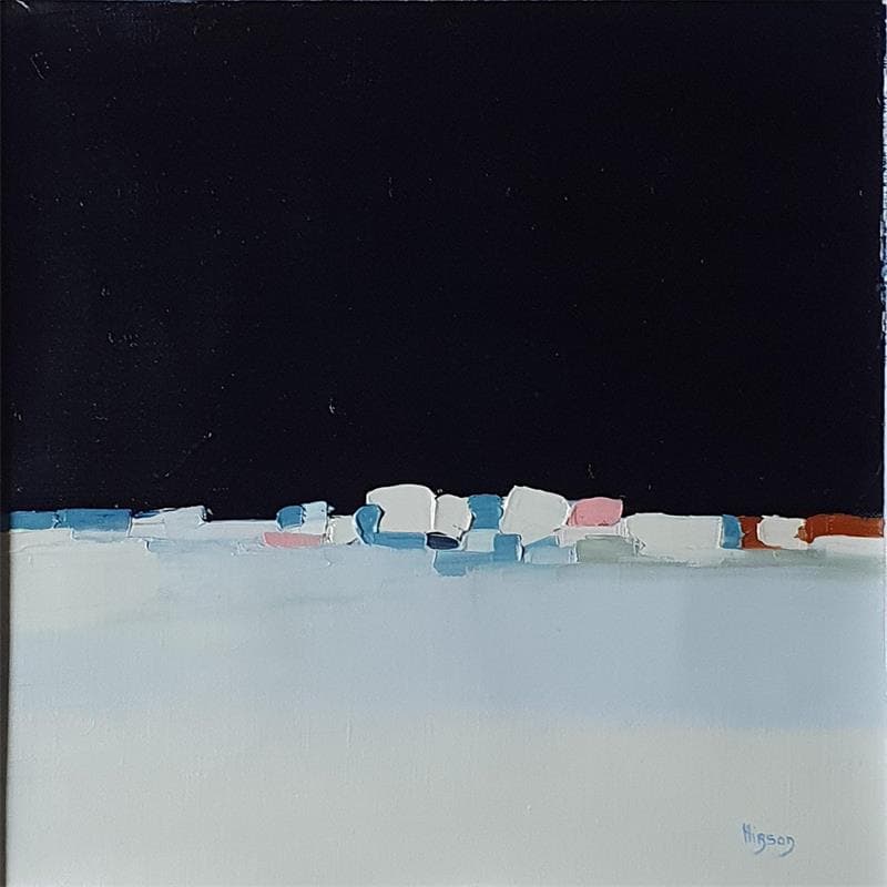 Peinture Lumière 2 par Hirson Sandrine  | Tableau Abstrait Huile minimaliste