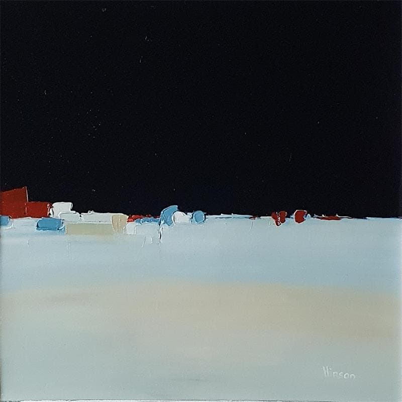 Painting Lumière 4 by Hirson Sandrine  | Painting Abstract Minimalist Oil
