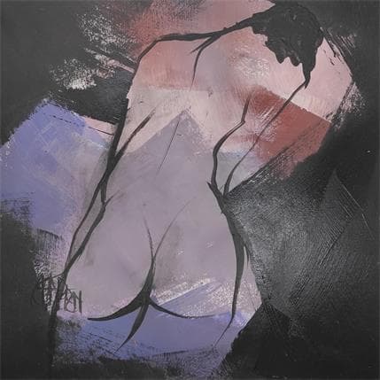 Painting Graphique 3 by Chaperon Martine | Painting Figurative Acrylic Nude