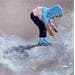 Peinture Splash d'estran par Sand | Tableau Figuratif Paysages Marine Scènes de vie Acrylique