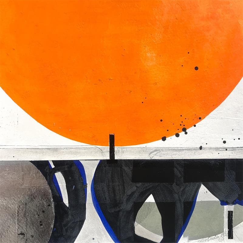 Peinture Energy par Oudin-Gilles Elise | Tableau Abstrait Mixte minimaliste