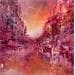 Painting Offrande du jour by Levesque Emmanuelle | Painting Abstract Urban Oil