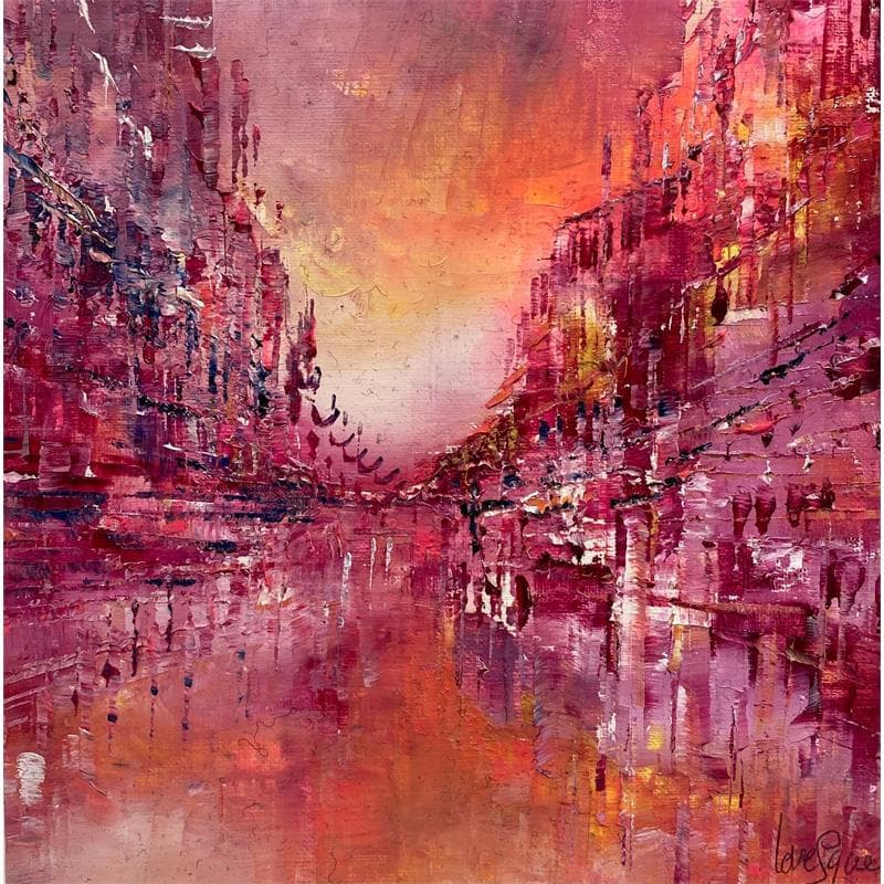Painting Offrande du jour by Levesque Emmanuelle | Painting Abstract Urban Oil