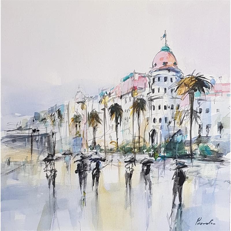 Painting Palace by Poumelin Richard | Painting Figurative Landscapes Urban Oil