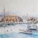 Painting Le port de Nice by Poumelin Richard | Painting Figurative Landscapes Urban Marine Oil