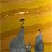 Gemälde 4196 - D'or et de sable von Lemonnier  | Gemälde Figurativ Materialismus Landschaften
