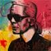 Painting Karl Lagerfeld by Mestres Sergi | Painting Pop art Mixed Pop icons