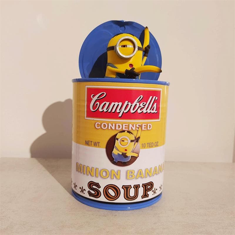 Sculpture Minion Soup par TED | Sculpture Pop Art Mixte icones Pop