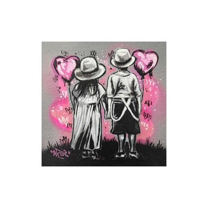 Peinture Toi et Moi l'amour  par Sufyr | Tableau Pop Art Graffiti icones Pop