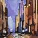 Gemälde NEW-YORK 7 von Langlois Jean-Luc | Gemälde Figurativ Urban Aquarell
