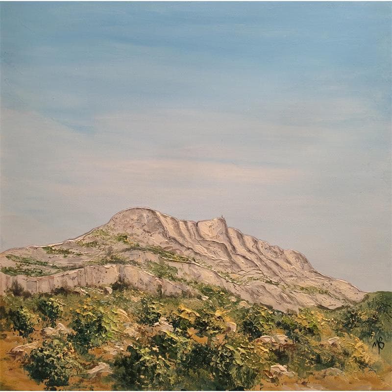 Painting Terre d'ocres à la Sainte-Victoire by Blandin Magali | Painting Figurative Landscapes Oil