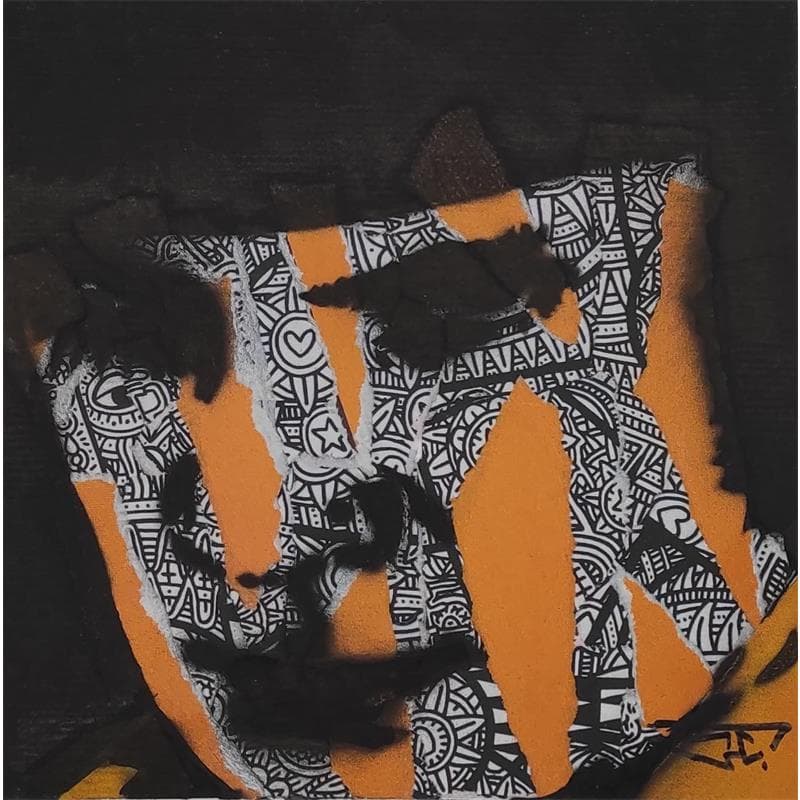 Peinture Orange Mecanique par G. Carta | Tableau Street Art Acrylique, Graffiti Portraits