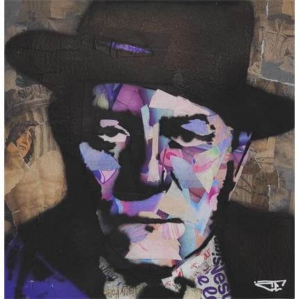 Gemälde Jean Gabin von G. Carta | Gemälde Street art Acryl, Graffiti Pop-Ikonen, Porträt