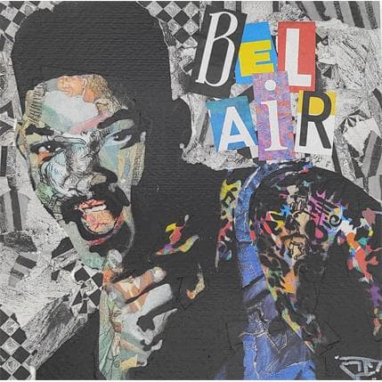 Peinture Prince of Bel Air par G. Carta | Tableau Street Art Mixte icones Pop, Portraits