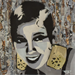 Painting Joséphine Baker by G. Carta | Painting Street art Mixed Portrait