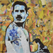 Painting Freddie Mercury by G. Carta | Painting Street art Mixed Portrait
