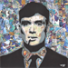 Painting Tommy Shelby by G. Carta | Painting Street art Mixed Portrait