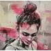 Painting Lost woman by Graffmatt | Painting Street art Mixed Portrait