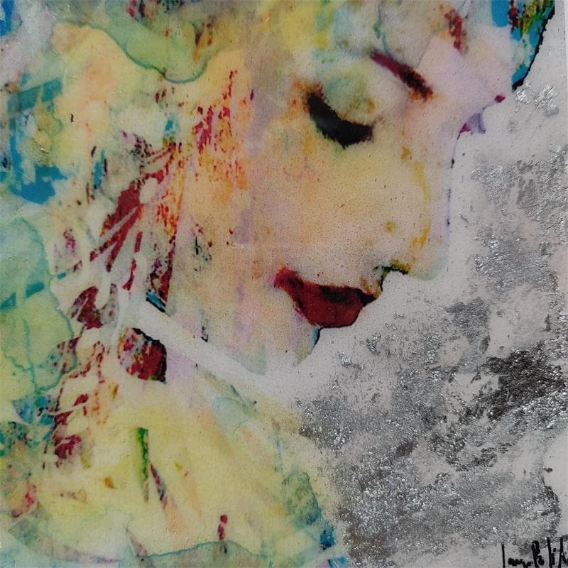 Painting Pensar en plata III by Bofill Laura | Painting Figurative Mixed Portrait