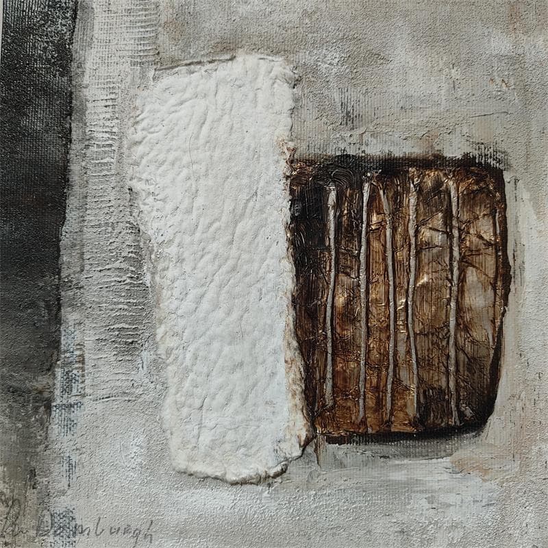 Painting Earth tones B2 by Van Domburgh Lydia | Painting Abstract Minimalist Oil Acrylic