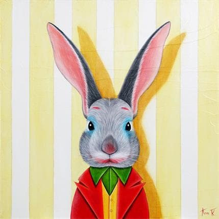 Painting Le Joker by Ann R | Painting Naive art Oil Animals