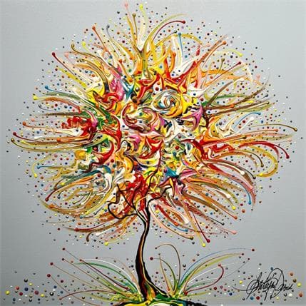 Painting L'arbre et l'amour by Fonteyne David | Painting Figurative Acrylic Landscapes