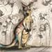 Gemälde The kangaroo and the child von Croce | Gemälde Acryl