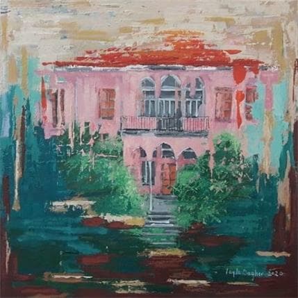 Painting Ras Beirut IV by Dagher Leyla | Painting Figurative Mixed Urban